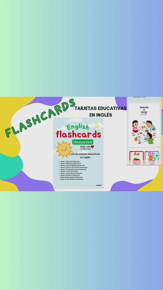 FLASHCARDS ABECEDARIO 10 EN 1.