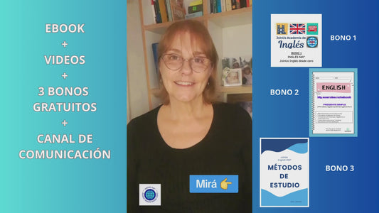 EBOOK INGLÉS 360° + VIDEOS + BONOS GRATUITOS + CANAL DE COMUNICACIÓN